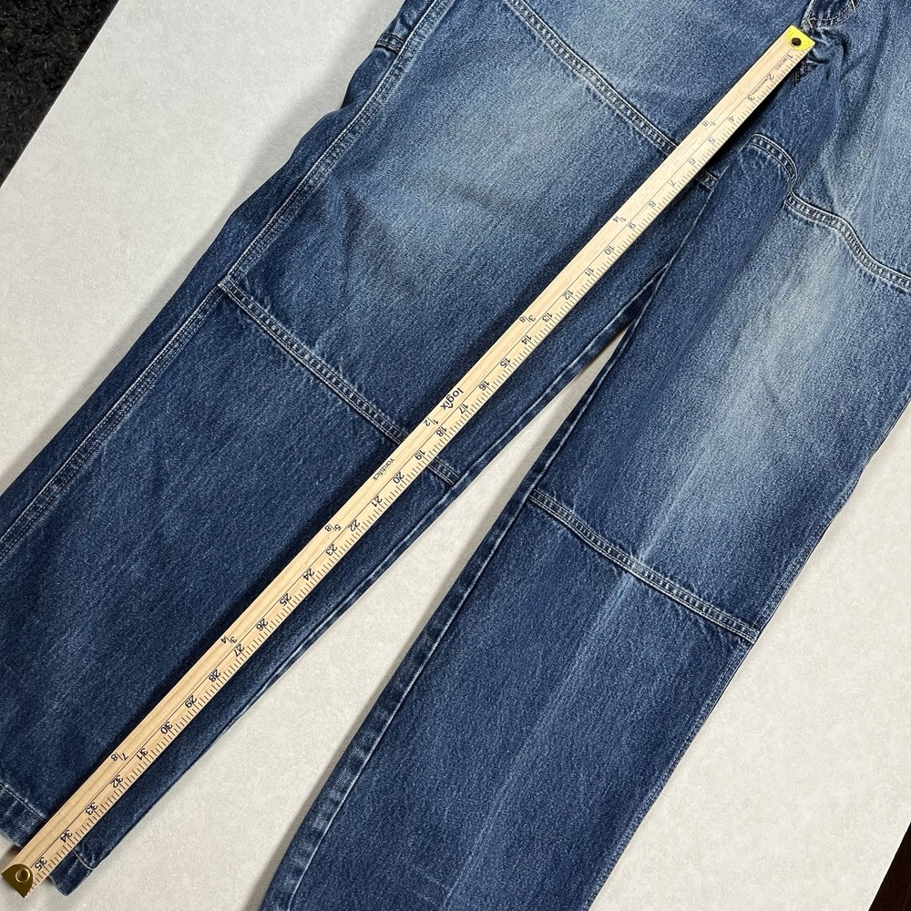 Vintage Marithe Francois Girbaud Men's Double Knee Blue Jeans Sz 34x35 Denim Y2K - Picture 8 of 10